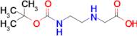 2-((2-((tert-Butoxycarbonyl)amino)ethyl)amino)acetic acid
