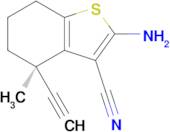 (R)-2-Amino-4-ethynyl-4-methyl-4,5,6,7-tetrahydrobenzo[b]thiophene-3-carbonitrile