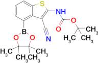 Tert-Butyl (3-cyano-4-(4,4,5,5-tetramethyl-1,3,2-dioxaborolan-2-yl)benzo[b]thiophen-2-yl)carbamate