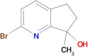 2-Bromo-7-methyl-6,7-dihydro-5H-cyclopenta[b]pyridin-7-ol