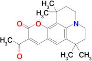 10-Acetyl-1,1,7,7-tetramethyl-2,3,6,7-tetrahydro-1H-pyrano[2,3-f]pyrido[3,2,1-ij]quinolin-11(5H)-one