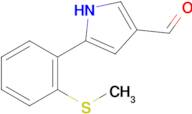 5-(2-(Methylthio)phenyl)-1H-pyrrole-3-carbaldehyde