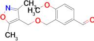 3-(((3,5-Dimethylisoxazol-4-yl)methoxy)methyl)-4-methoxybenzaldehyde