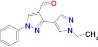 1'-Ethyl-1-phenyl-1H,1'H-[3,4'-bipyrazole]-4-carbaldehyde