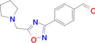 4-(5-(Pyrrolidin-1-ylmethyl)-1,2,4-oxadiazol-3-yl)benzaldehyde