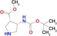 (3S,4S)-Methyl 4-((tert-butoxycarbonyl)amino)pyrrolidine-3-carboxylate