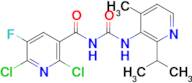 2,6-Dichloro-5-fluoro-N-((2-isopropyl-4-methylpyridin-3-yl)carbamoyl)nicotinamide