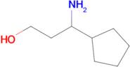 3-Amino-3-cyclopentylpropan-1-ol