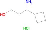 3-Amino-3-cyclobutylpropan-1-ol hydrochloride