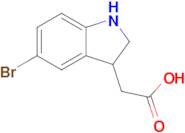 2-(5-Bromoindolin-3-yl)acetic acid