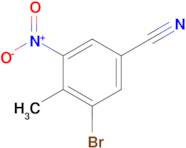 3-Bromo-4-methyl-5-nitrobenzonitrile