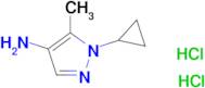 1-Cyclopropyl-5-methyl-1H-pyrazol-4-amine dihydrochloride