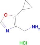(5-Cyclopropyloxazol-4-yl)methanamine hydrochloride