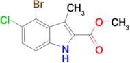 Methyl 4-bromo-5-chloro-3-methyl-1H-indole-2-carboxylate