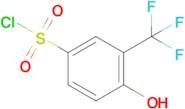 4-Hydroxy-3-(trifluoromethyl)benzene-1-sulfonyl chloride