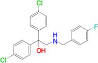 1,1-Bis(4-chlorophenyl)-2-((4-fluorobenzyl)amino)ethanol