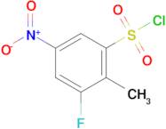 3-Fluoro-2-methyl-5-nitrobenzene-1-sulfonyl chloride