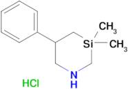 3,3-Dimethyl-5-phenyl-1,3-azasilinane hydrochloride