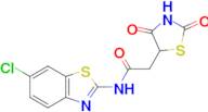 N-(6-Chlorobenzo[d]thiazol-2-yl)-2-(2,4-dioxothiazolidin-5-yl)acetamide