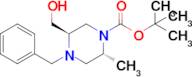 (2R,5R)-tert-Butyl 4-benzyl-5-(hydroxymethyl)-2-methylpiperazine-1-carboxylate