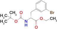 (R)-Ethyl 3-(3-bromophenyl)-2-((tert-butoxycarbonyl)amino)propanoate