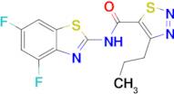 N-(4,6-Difluorobenzo[d]thiazol-2-yl)-4-propyl-1,2,3-thiadiazole-5-carboxamide