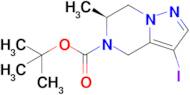 (S)-tert-Butyl 3-iodo-6-methyl-6,7-dihydropyrazolo[1,5-a]pyrazine-5(4H)-carboxylate