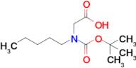 2-((tert-Butoxycarbonyl)(pentyl)amino)acetic acid