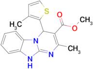 Methyl 2-methyl-4-(3-methylthiophen-2-yl)-4,10-dihydrobenzo[4,5]imidazo[1,2-a]pyrimidine-3-carbo...