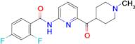 2,4-Difluoro-N-(6-(1-methylpiperidine-4-carbonyl)pyridin-2-yl)benzamide