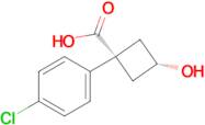 (1s,3s)-1-(4-Chlorophenyl)-3-hydroxycyclobutanecarboxylic acid