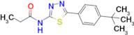 N-(5-(4-(tert-Butyl)phenyl)-1,3,4-thiadiazol-2-yl)propionamide