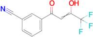 3-(4,4,4-trifluoro-3-hydroxybut-2-enoyl)benzonitrile