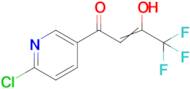 1-(6-chloropyridin-3-yl)-4,4,4-trifluoro-3-hydroxybut-2-en-1-one