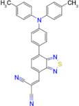 2-((7-(4-(Di-p-tolylamino)phenyl)benzo[c][1,2,5]thiadiazol-4-yl)methylene)malononitrile
