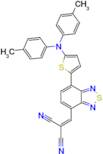 2-((7-(5-(Di-p-tolylamino)thiophen-2-yl)benzo[c][1,2,5]thiadiazol-4-yl)methylene)malononitrile