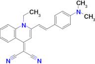 (E)-2-(2-(4-(Dimethylamino)styryl)-1-ethylquinolin-4(1H)-ylidene)malononitrile