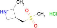 (2R,3S)-2-Methyl-3-((methylsulfonyl)methyl)azetidine hydrochloride