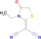 2-(3-Ethyl-4-oxothiazolidin-2-ylidene)malononitrile