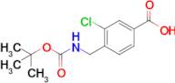 4-(((tert-Butoxycarbonyl)amino)methyl)-3-chlorobenzoic acid