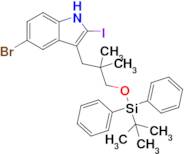 5-Bromo-3-(3-((tert-butyldiphenylsilyl)oxy)-2,2-dimethylpropyl)-2-iodo-1H-indole