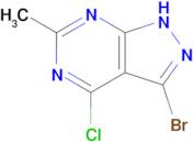 3-Bromo-4-chloro-6-methyl-1H-pyrazolo[3,4-d]pyrimidine