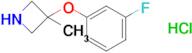 3-(3-Fluorophenoxy)-3-methylazetidine hydrochloride