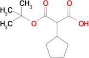 3-(tert-Butoxy)-2-cyclopentyl-3-oxopropanoic acid