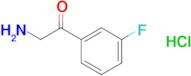 2-Amino-1-(3-fluorophenyl)ethanone hydrochloride