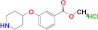 Methyl 3-(piperidin-4-yloxy)benzoate hydrochloride