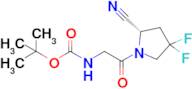 (S)-tert-Butyl (2-(2-cyano-4,4-difluoropyrrolidin-1-yl)-2-oxoethyl)carbamate