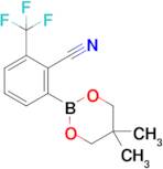 2-(5,5-Dimethyl-1,3,2-dioxaborinan-2-yl)-6-(trifluoromethyl)benzonitrile