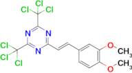 (E)-2-(3,4-Dimethoxystyryl)-4,6-bis(trichloromethyl)-1,3,5-triazine