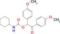 1,2-Bis(4-methoxyphenyl)-2-oxoethyl cyclohexylcarbamate